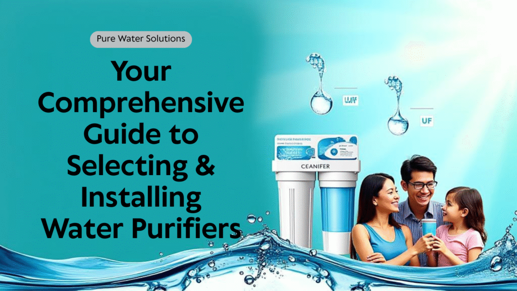 Comprehensive guide for selecting and installing the best water purifier based on water quality and family needs